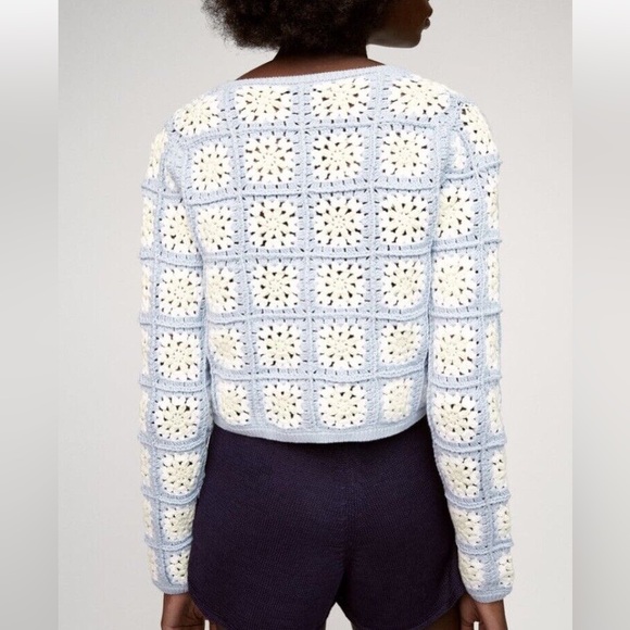Zara crochet floral cardigan - Picture 2 of 6